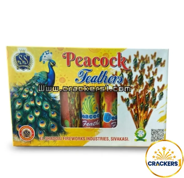 Peacock feathers fountain (5pcs)