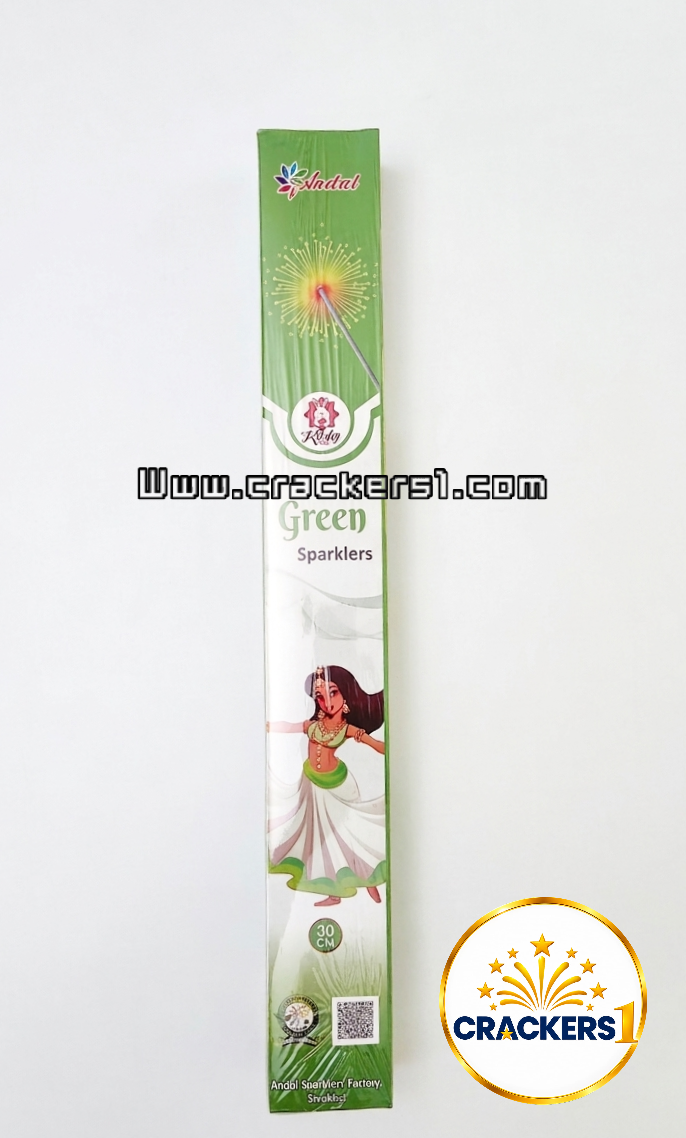 30cm Green sparklers