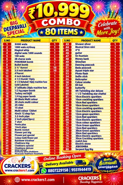 10999 combo 80items